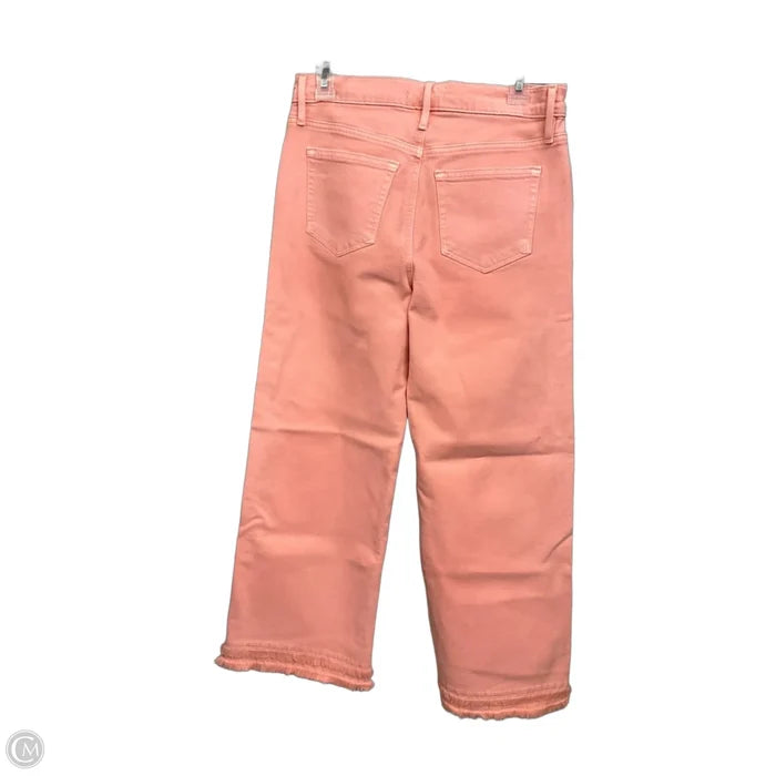 Jeans Wide Leg By Loft In Pink Denim, Size: 2