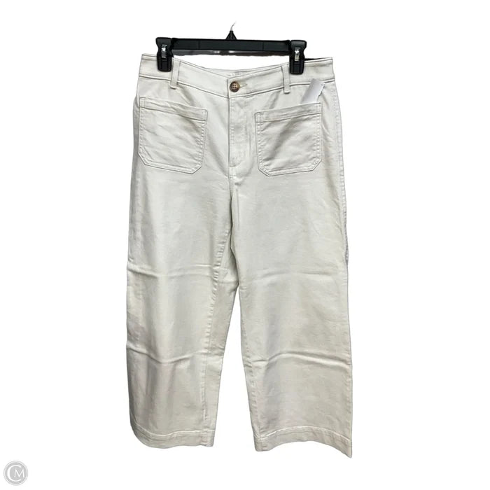 Jeans Wide Leg By Loft In Tan Denim, Size: 8