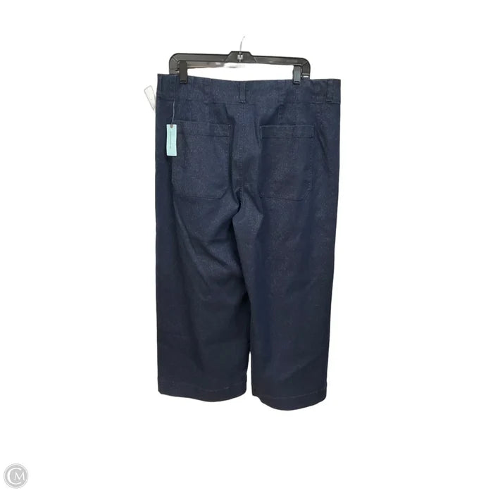 Jeans Wide Leg By Maeve In Blue Denim, Size: 16