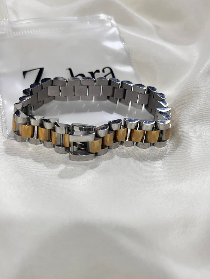 Men’s silver and gold Bracelet