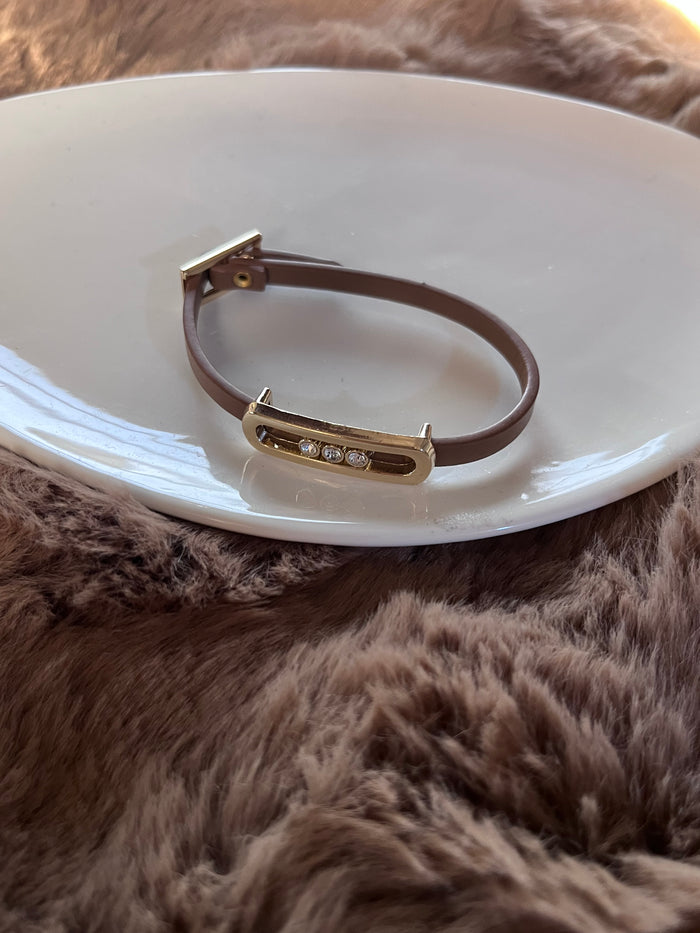 Messika leather bracelet