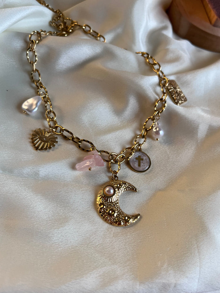 Moon with charms