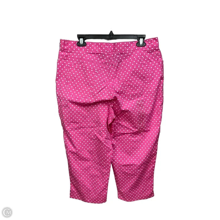 Pants Cropped By Lauren Jeans Co In Polkadot Pattern, Size: 12