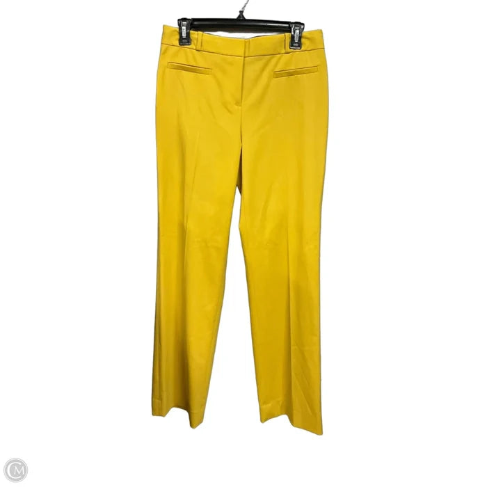 Pants Designer By Kate Spade In Yellow, Size: 4
