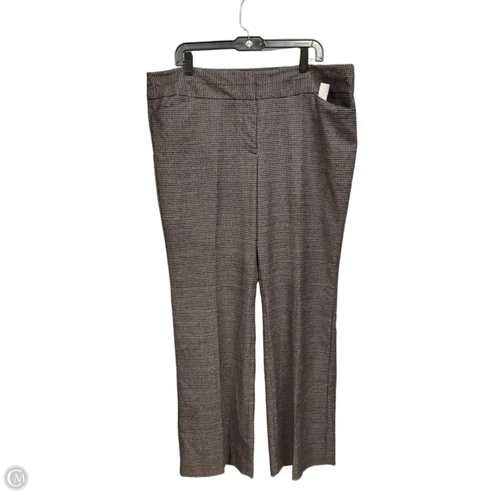 Pants Dress By Loft In Plaid Pattern, Size: 16