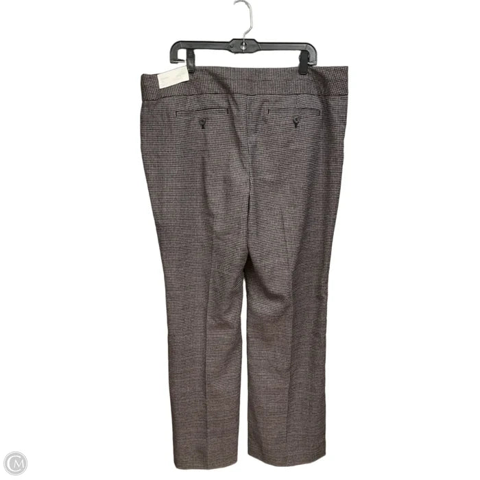 Pants Dress By Loft In Plaid Pattern, Size: 16