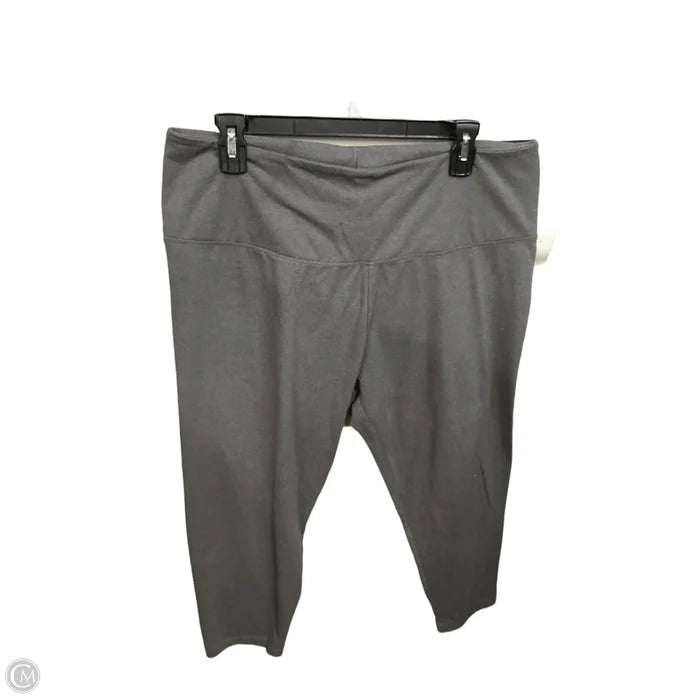 Pants Leggings By Falls Creek In Grey, Size: 1x