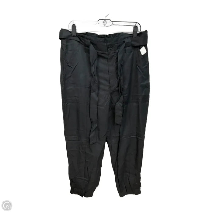 Pants Linen By Banana Republic In Black, Size: 14