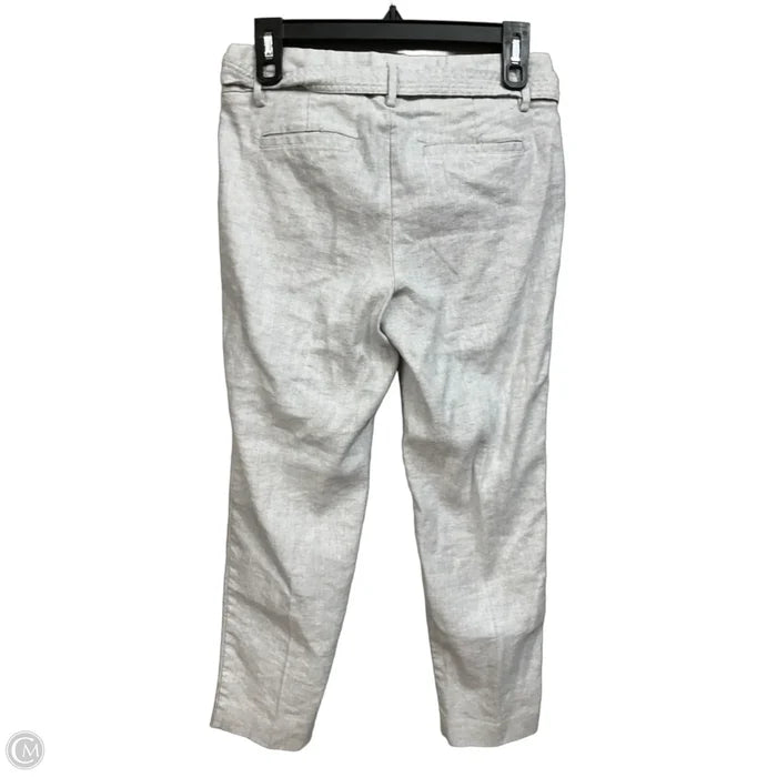 Pants Linen By Loft In Grey, Size: 0p
