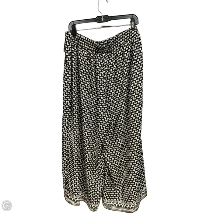 Pants Lounge By Max Studio In Black & Cream, Size: 18
