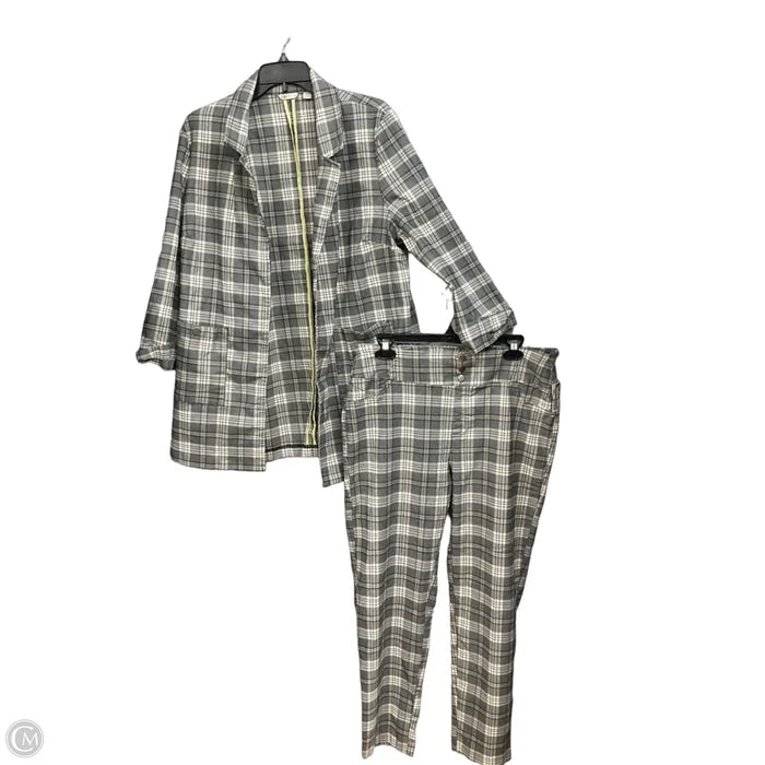 Pants Set 2pc By Cato In Grey, Size: Xl