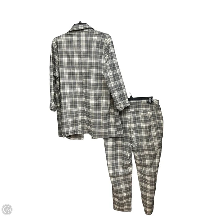 Pants Set 2pc By Cato In Grey, Size: Xl