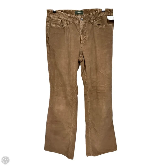 Pants Wide Leg By Eddie Bauer In Brown, Size: 8