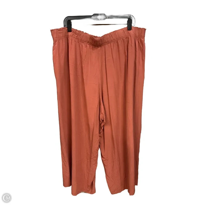 Pants Wide Leg By H&m In Orange, Size: Xxl
