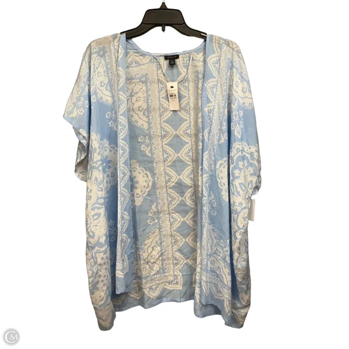 Poncho By Ann Taylor In Blue, Size: Xs