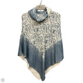 Poncho By Chicos In Blue & White, Size: Osfm