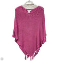 Poncho By Chicos In Pink, Size: S