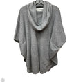 Poncho By Max Studio In Grey, Size: L