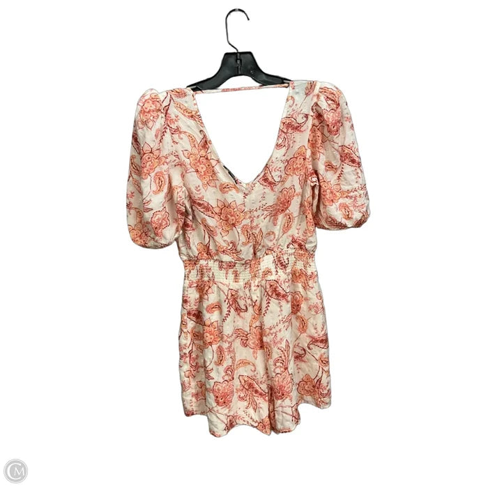 Romper By Express In Floral Print, Size: S