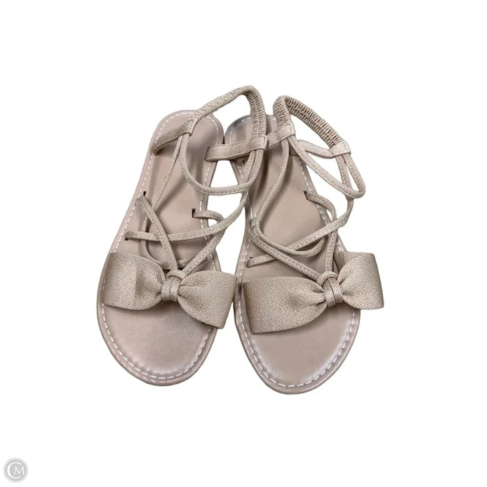 Sandals Flats By Clothes Mentor In Tan, Size: 10