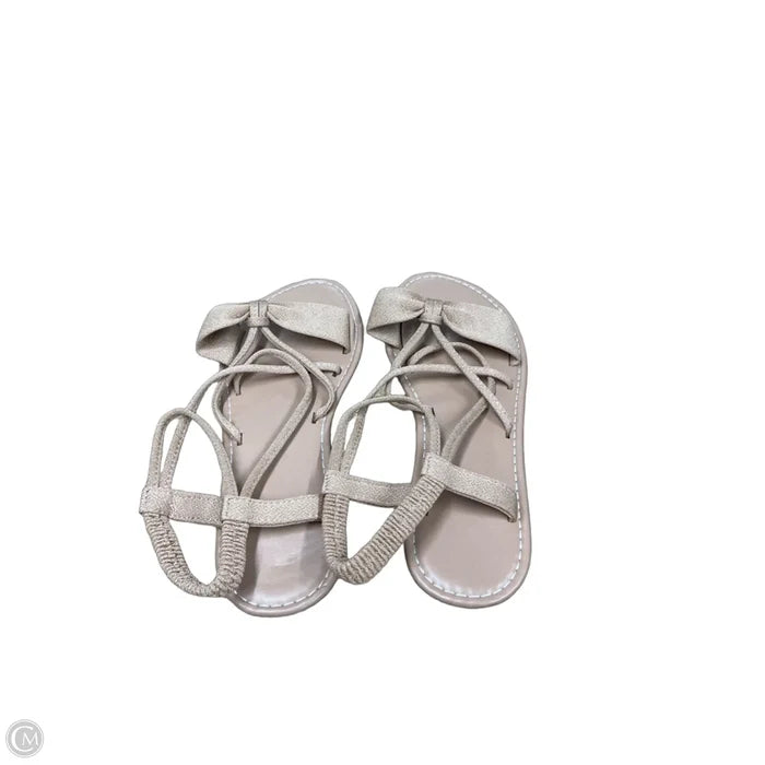 Sandals Flats By Clothes Mentor In Tan, Size: 10