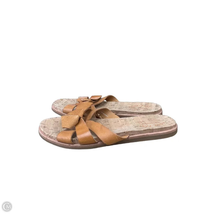 Sandals Flats By Kork Ease In Orange, Size: 9