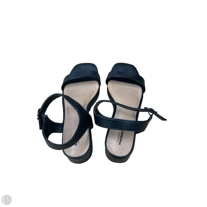 Sandals Flats By Sonoma In Black, Size: 8