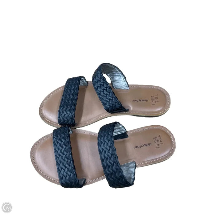 Sandals Flats By Time And Tru In Tan, Size: 8