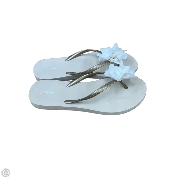 Sandals Flip Flops By J. Crew In Beige, Size: 9
