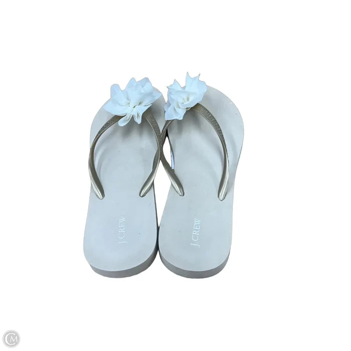 Sandals Flip Flops By J. Crew In Beige, Size: 9