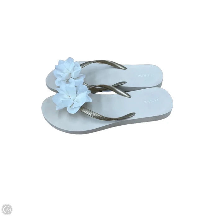 Sandals Flip Flops By J. Crew In Beige, Size: 9