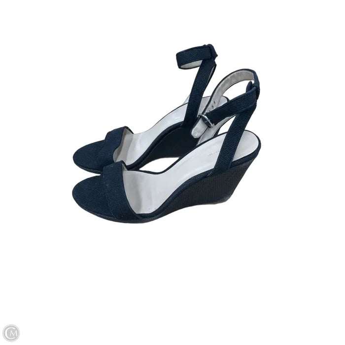 Sandals Heels Wedge By Ann Taylor In Black, Size: 10