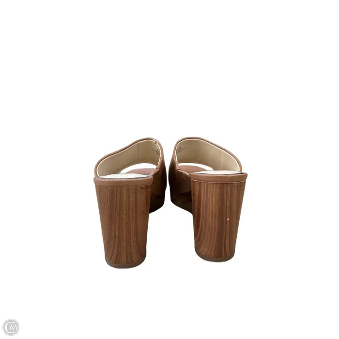Sandals Heels Wedge By Jessica Simpson In Brown, Size: 6.5