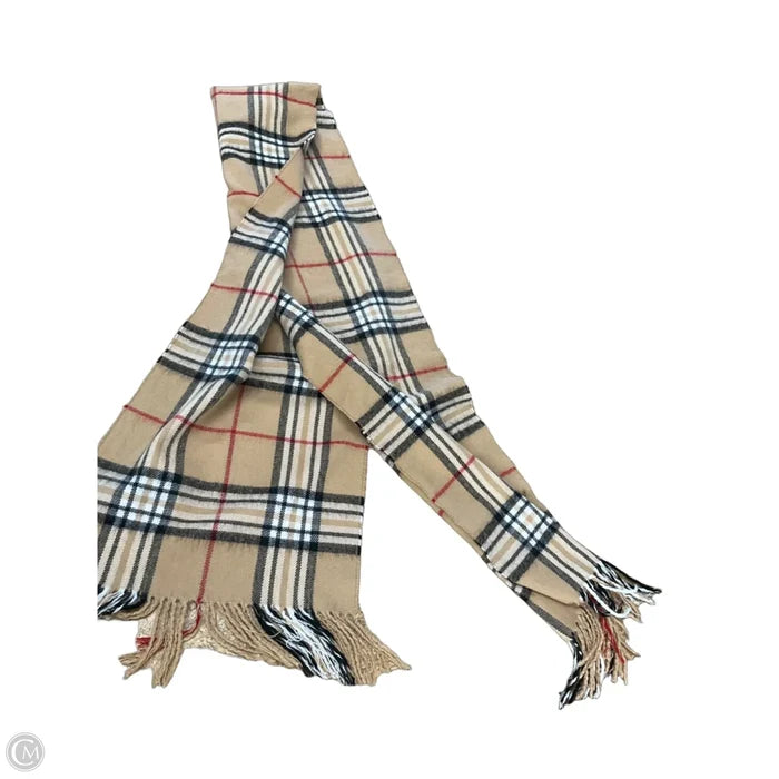 Scarf Winter By Clothes Mentor In Plaid Pattern
