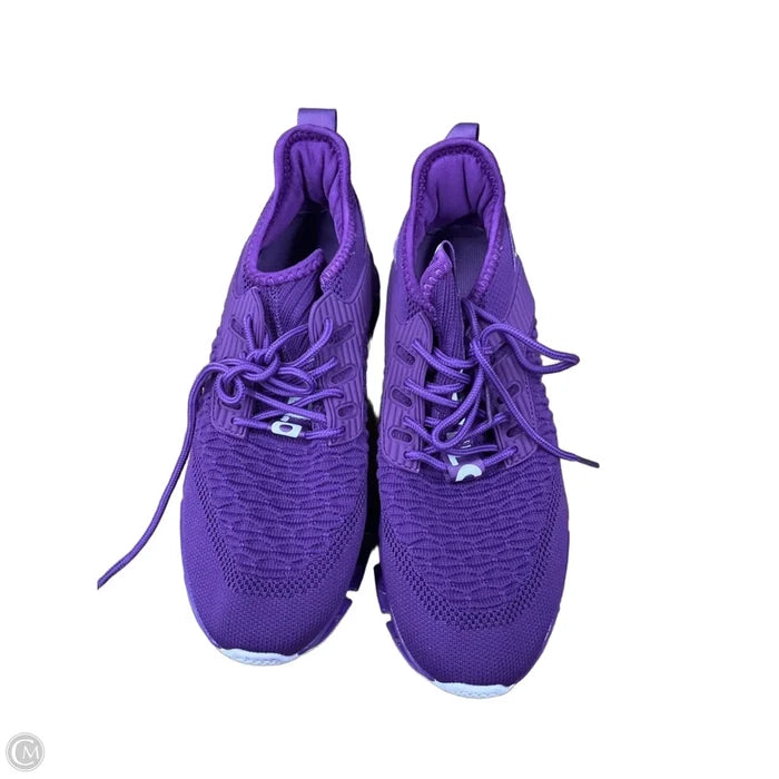 Shoes Athletic By Clothes Mentor In Purple & White, Size: 8.5
