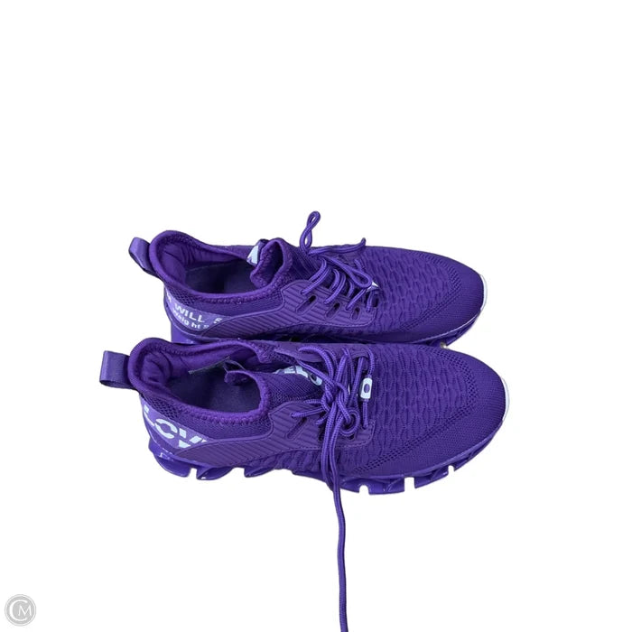 Shoes Athletic By Clothes Mentor In Purple & White, Size: 8.5