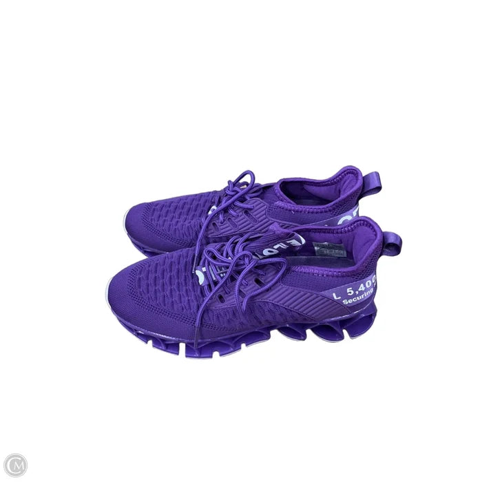 Shoes Athletic By Clothes Mentor In Purple & White, Size: 8.5