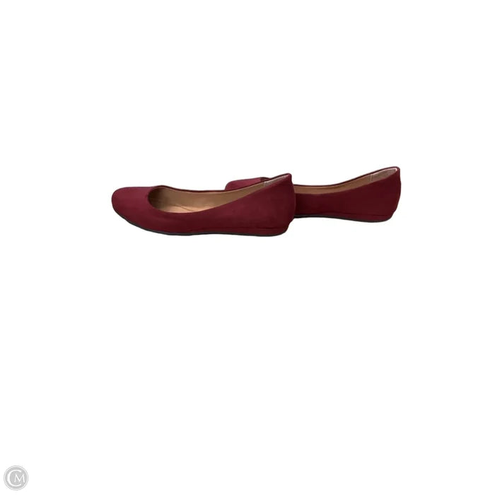 Shoes Flats By Cme In Maroon, Size: 8