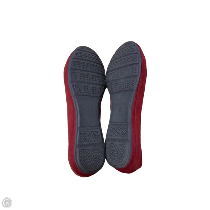 Shoes Flats By Cme In Maroon, Size: 8
