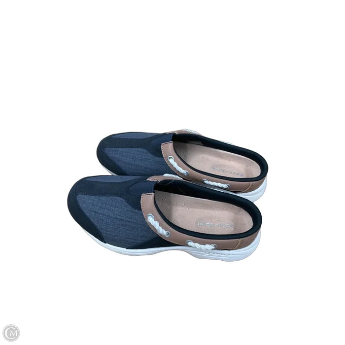 Shoes Flats By Easy Spirit In Black & Grey, Size: 6.5