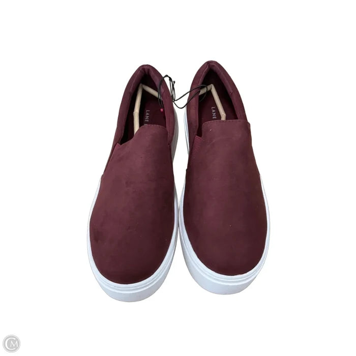 Shoes Flats By Lane Bryant In Maroon, Size: 8