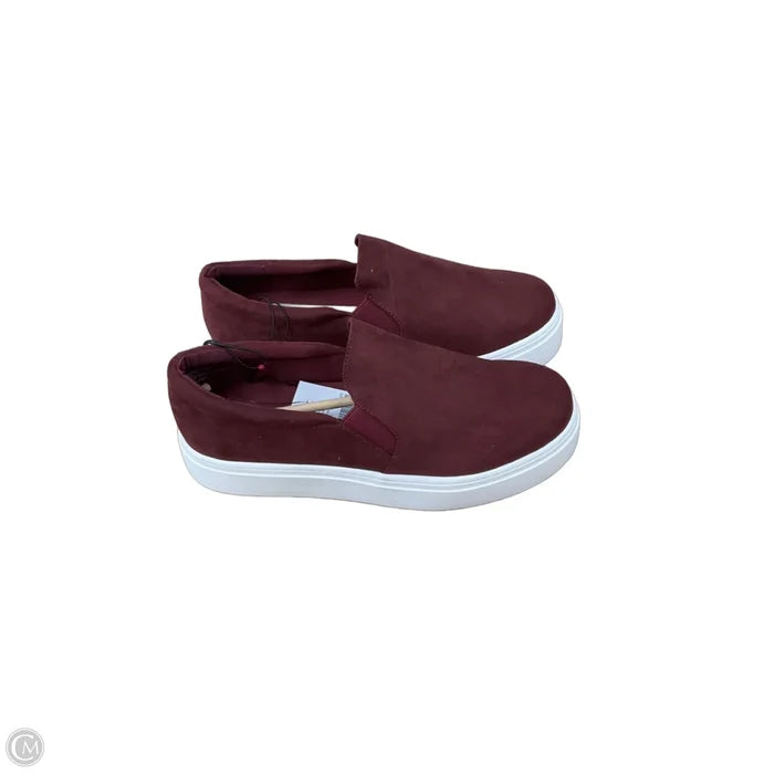 Shoes Flats By Lane Bryant In Maroon, Size: 8