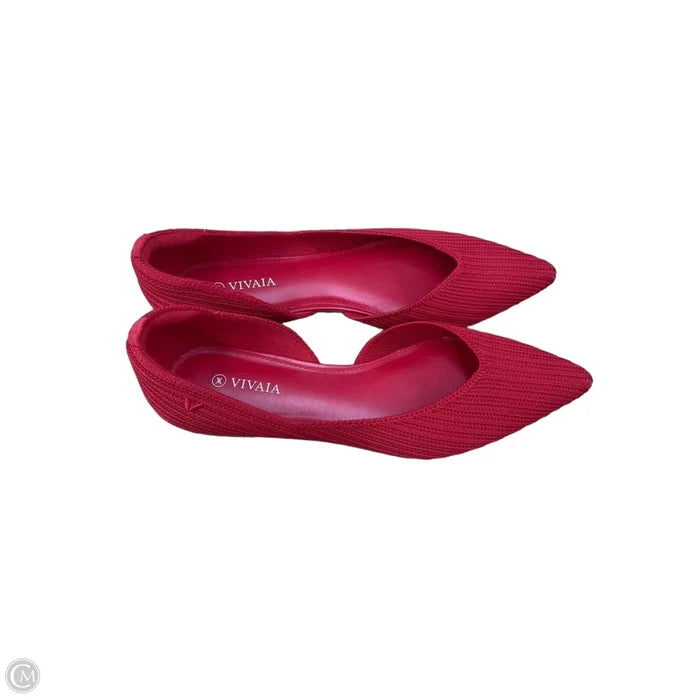 Shoes Flats By Vivaia In Red, Size: 7