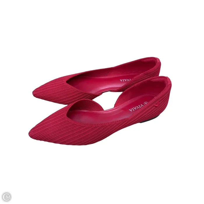 Shoes Flats By Vivaia In Red, Size: 7