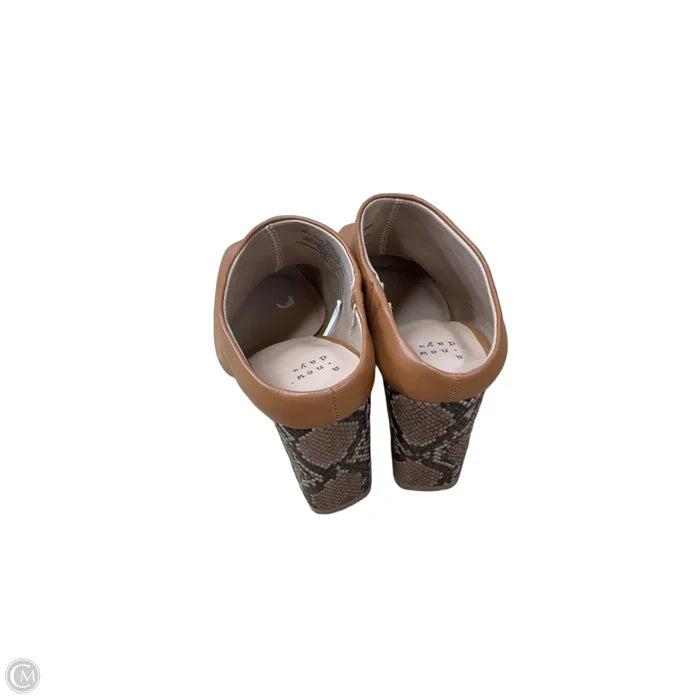 Shoes Heels Block By A New Day In Brown, Size: 9.5