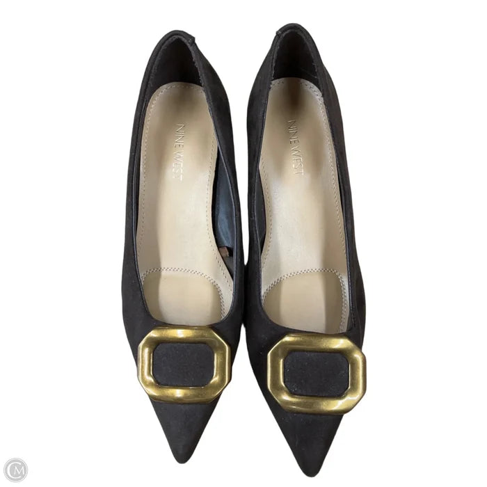Shoes Heels Kitten By Nine West In Brown, Size: 7