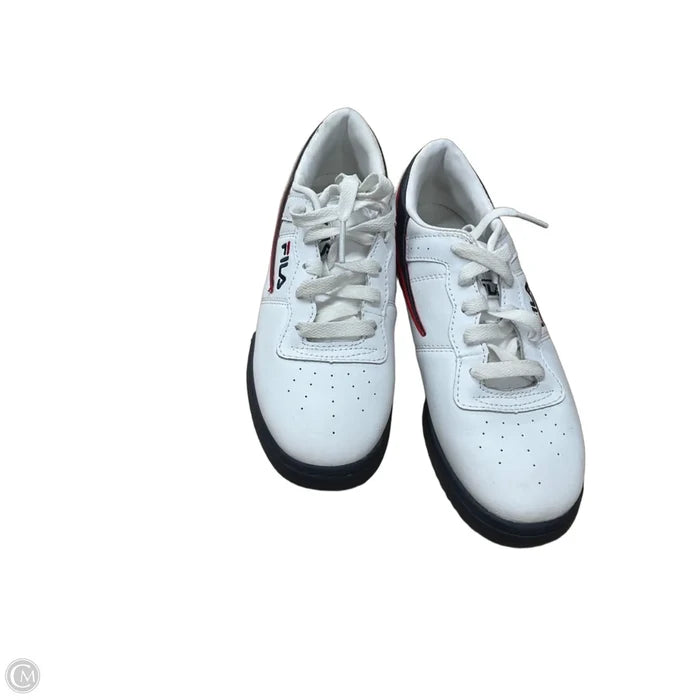 Shoes Sneakers By Fila In White, Size: 5