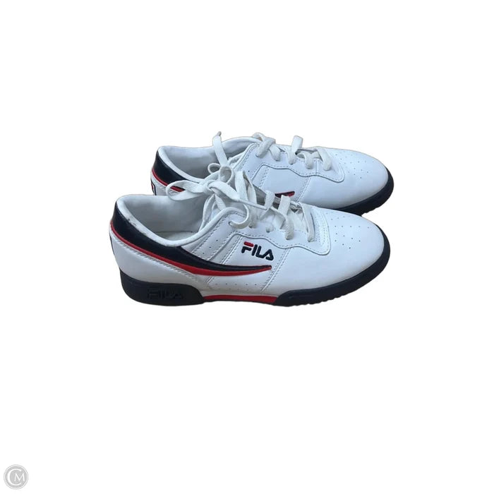 Shoes Sneakers By Fila In White, Size: 5