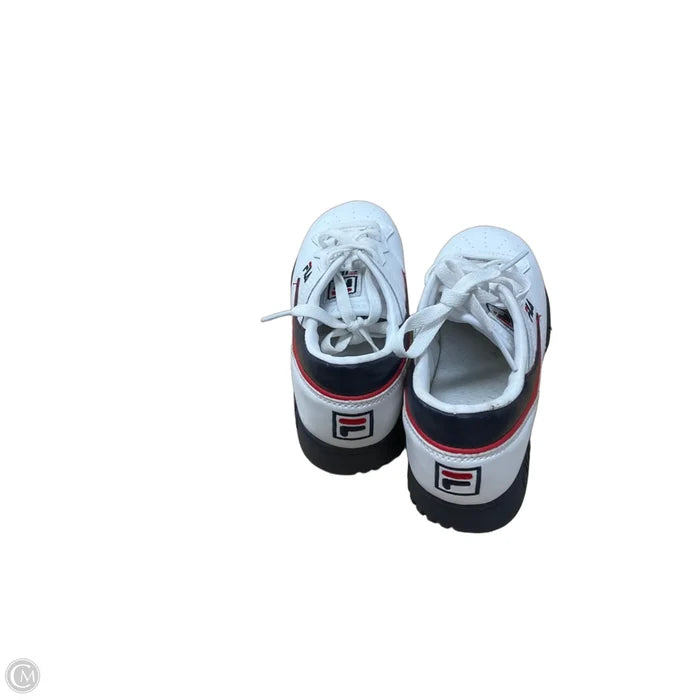 Shoes Sneakers By Fila In White, Size: 5