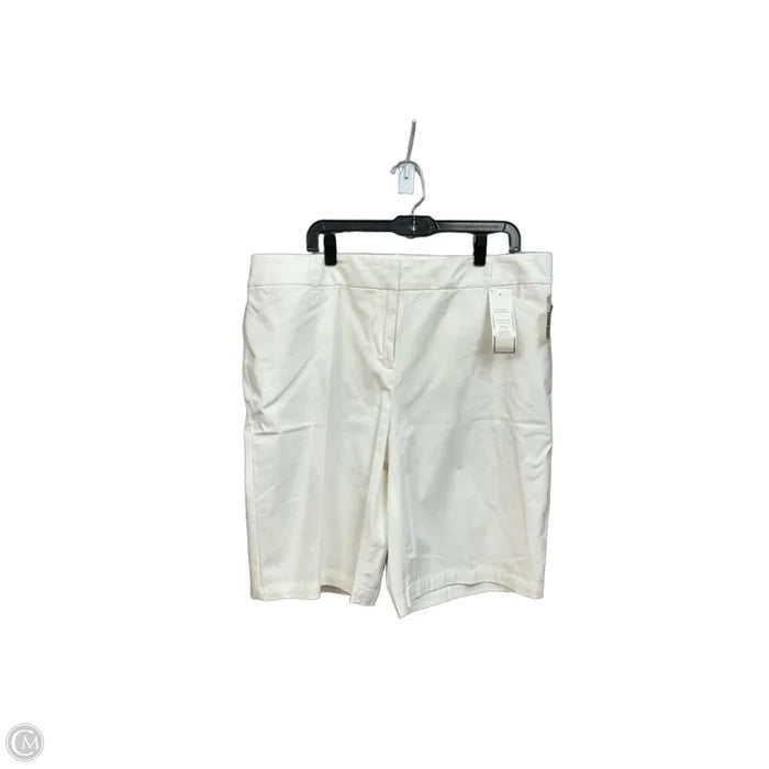 Shorts By Charter Club In White, Size: 16
